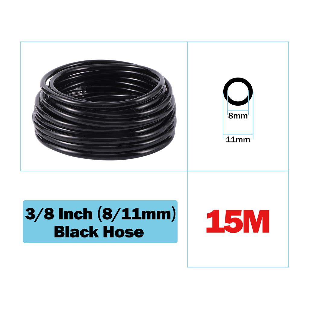 8/11mm Irrigation Hose Heavy Duty Blank Distribution Pipe 3/8 Inch Pvc Garden Lawn Farm Watering Drip Irrigation Hose