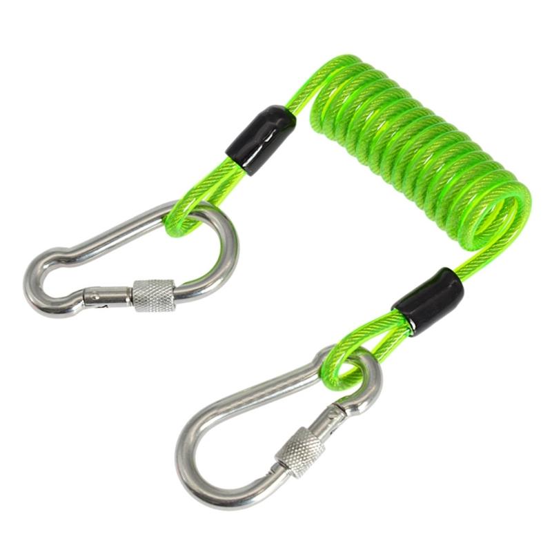 Antilost Rope Lanyard Underwaters Spring Coiled Camera Clip for Dive Light