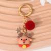 New Christmas Tree Santa Claus Keychains Bag Charm For Women Exquisite Bag Pendant Car Key Ring Jewelry Christmas Gift
