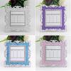 European Style Home Switch Square Frame 3D Sticker Living Room Decoration Decal