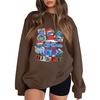 Women's Fashion Long-Sleeve Pullover Sweatshirt With Fun Movie-Themed Print