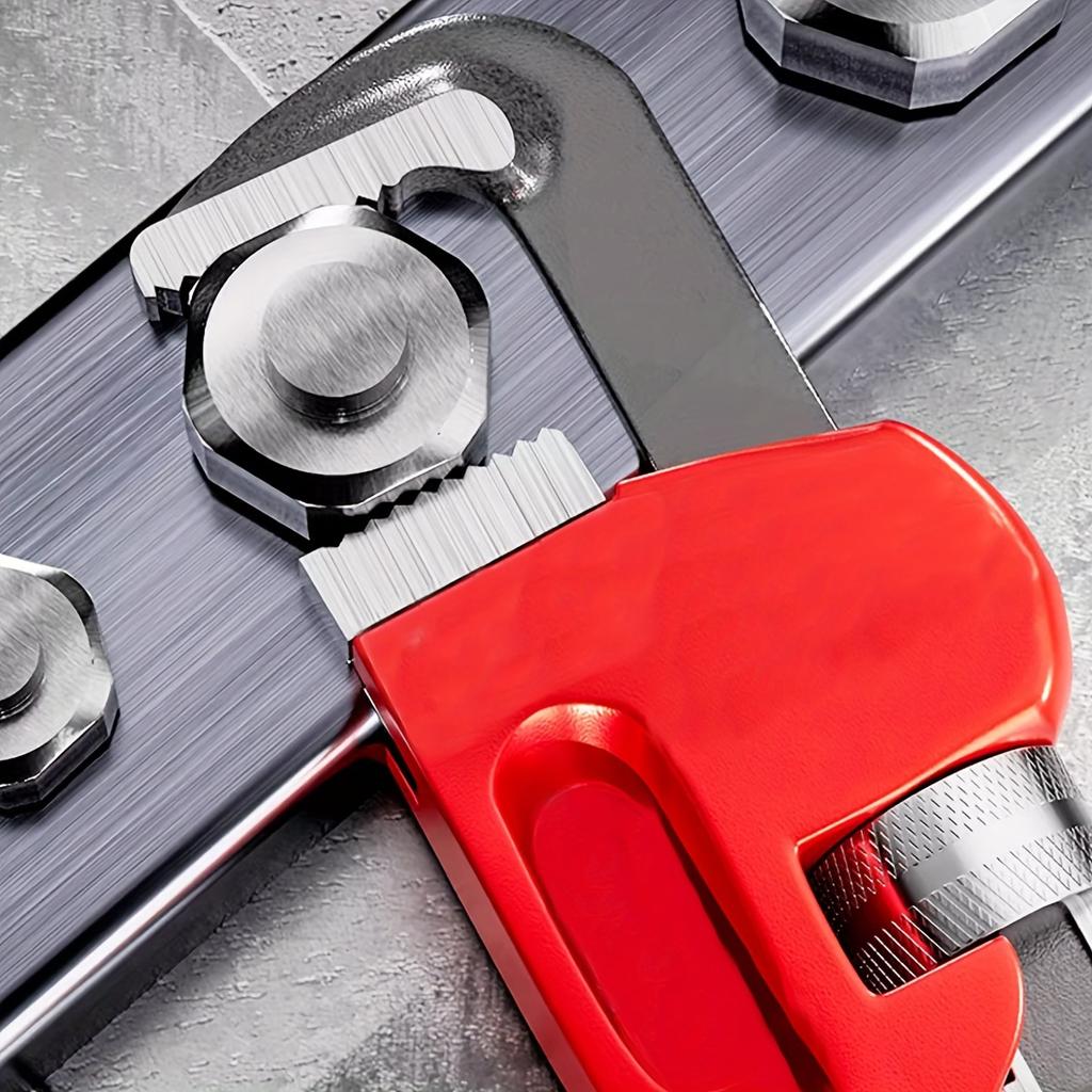 8 Inch/10 Inch/12 Inch Heavy-Duty Adjustable Straight Pipe Wrench, Plumbing Wrench,Heat Treated Adjustable Straight Pipe