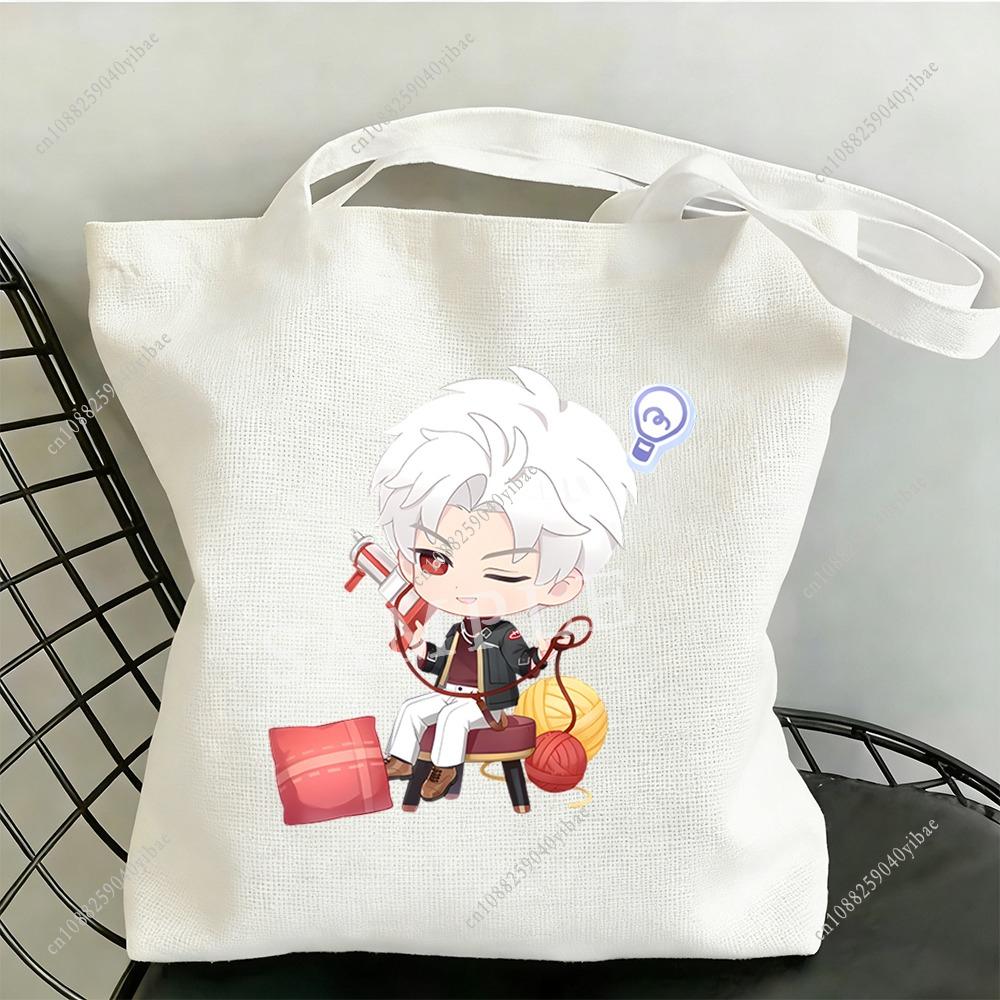 35x40CM Love and Deepspace Anime Amusement Park Canvas Bag Sylus Rafayel Zayne Xavier Cartoon Cosplay Fans Collection Gift