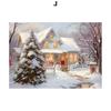 Vintage Christmas Metal Wall Decoration, Holiday Sticker Sign
