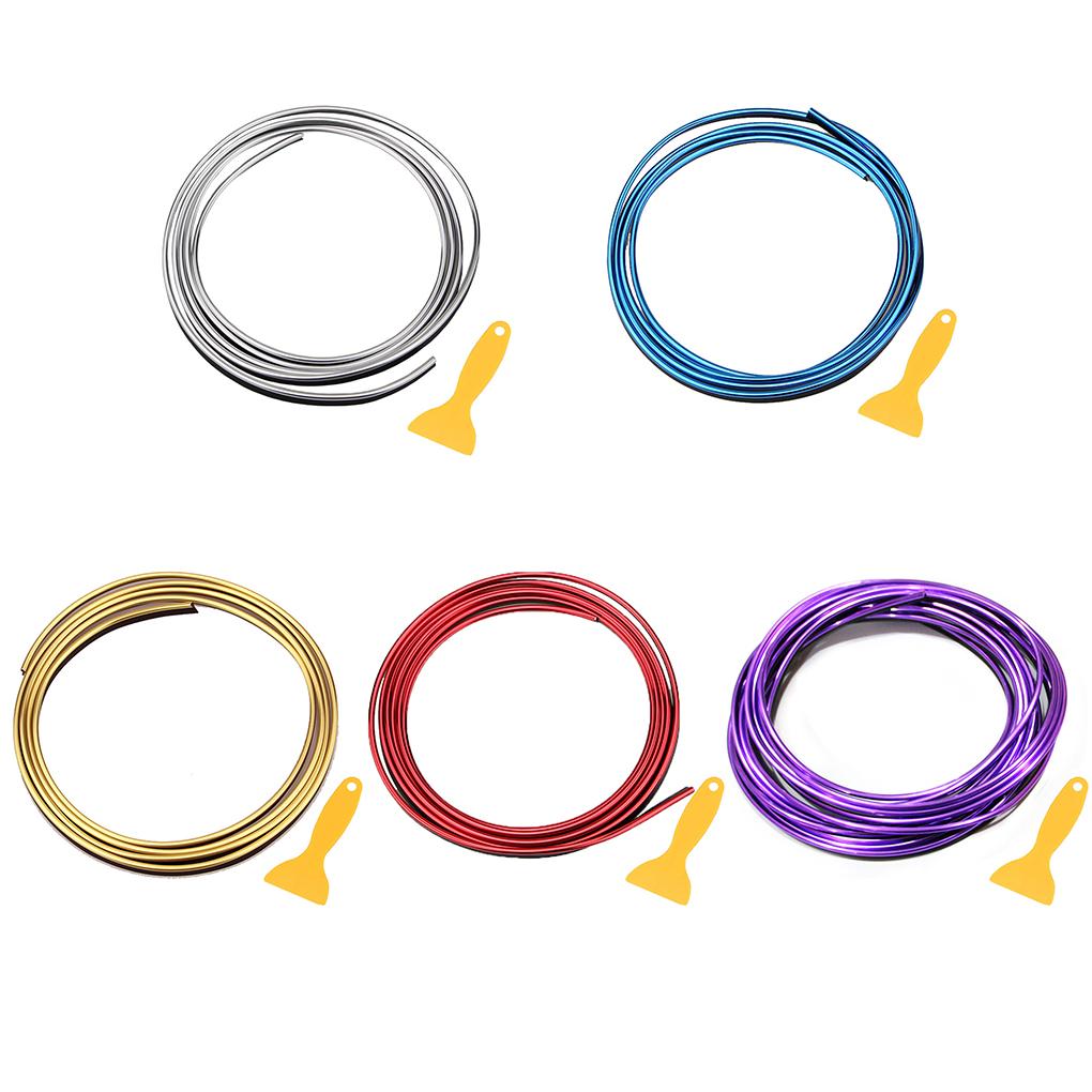5 Meters Car Door Dashboard Air Outlet Steering Simidi\-Inner Flexible Strips Decoration Line Styling Car\-Shaper Accessories