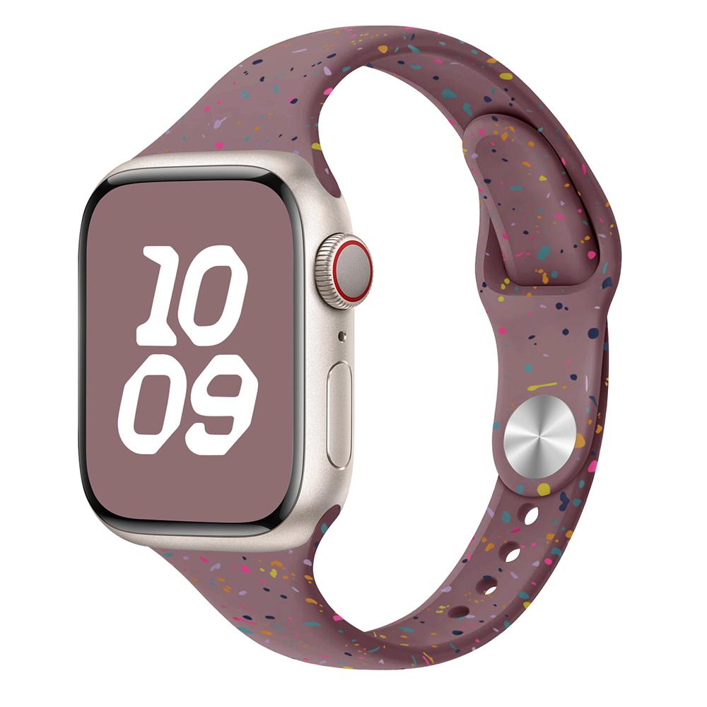 Original Silikonarmband für Apple Watch Band 44mm 45 46 40 41 38 42mm Armband Atmungsaktiv iwatch Serie 10 9 8 SE 7 6 Ultra 2 49mm