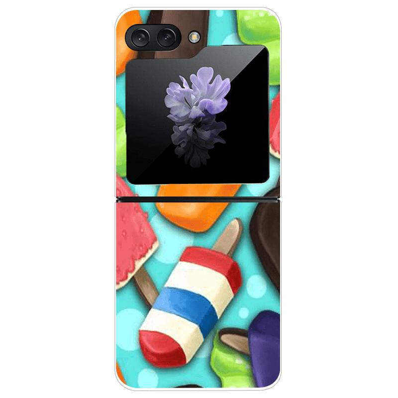 For Samsung Z Flip7 Hard Case ZFlip7 5G Transparent PC Phone Cases For Galaxy Z Flip 7 Fashion Cartoon Clear Protective Fundas