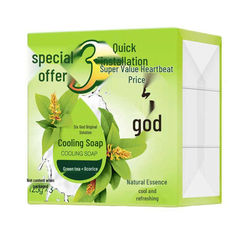 

Liushen Cooling Green Tea & Licorice Antibacterial Soap