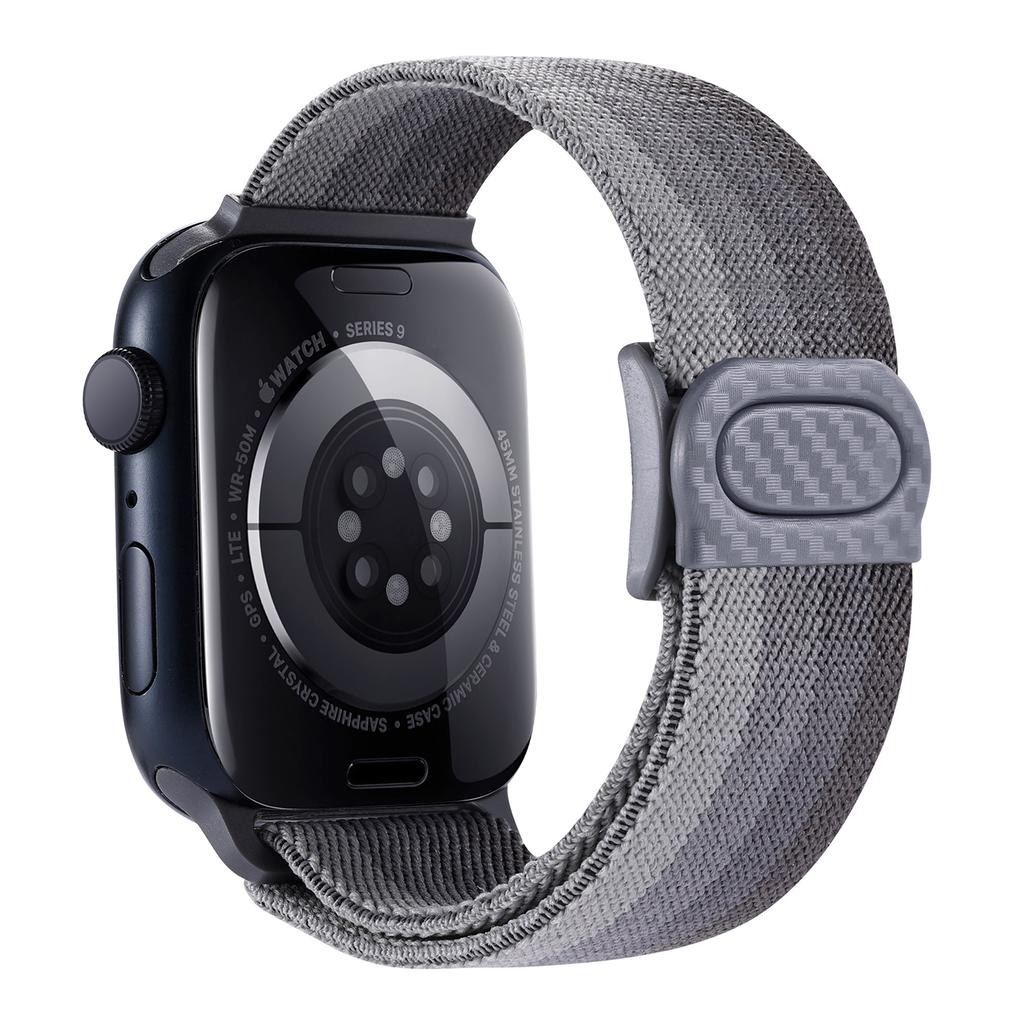 Nylon Strap For Apple watch band 45mm 40mm 44mm 41 46mm 49mm Elastic carbon bracelet correa iWatch series 9 8 7 6 se Ultra 2 10
