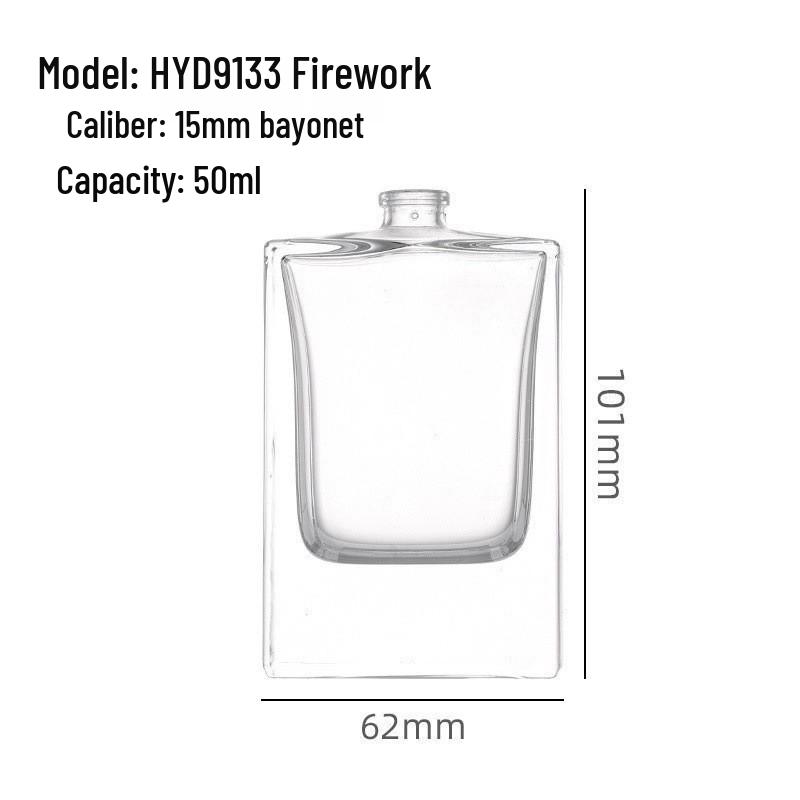 50ml Empty Perfume Decanter Spray Bottle with 15-Neck Press Atomizer