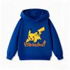 New Arrival Pikachu Print Kids Hoodie, Unisex Boys Girls Clothes, Warm Hooded Sweatshirt for Autumn Winter