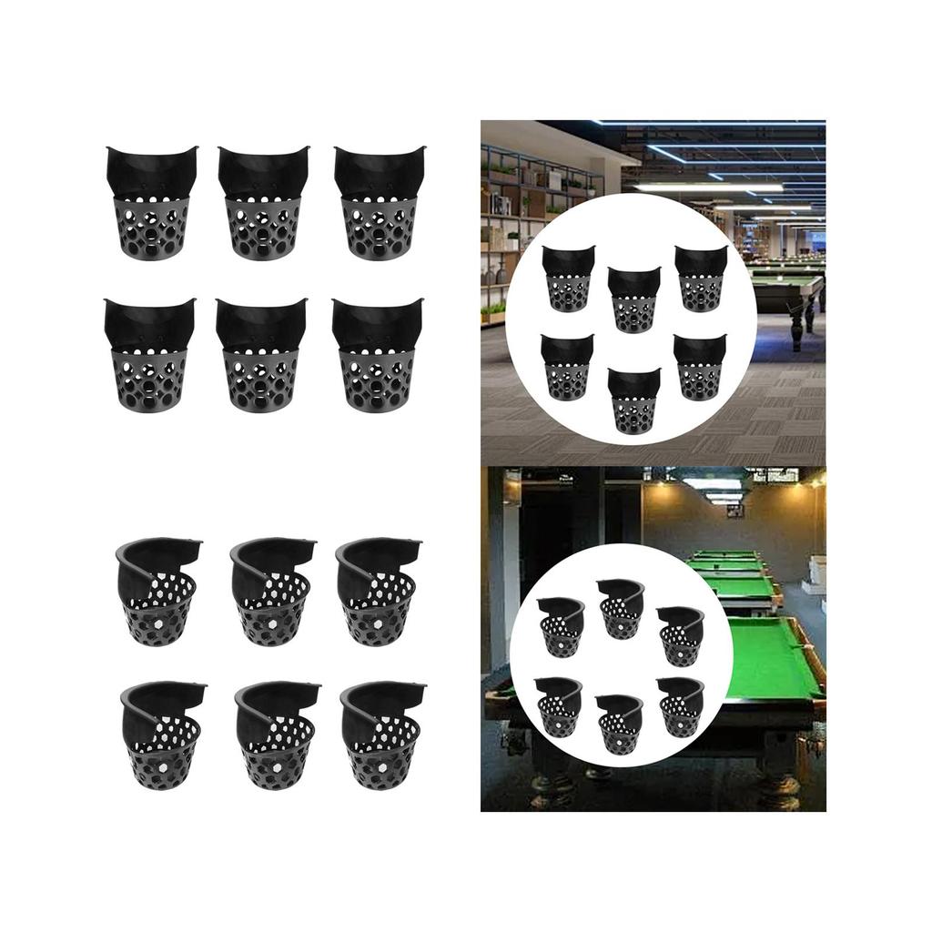 6 Billiard Table Net Bags, Replacement for Table, Pool
