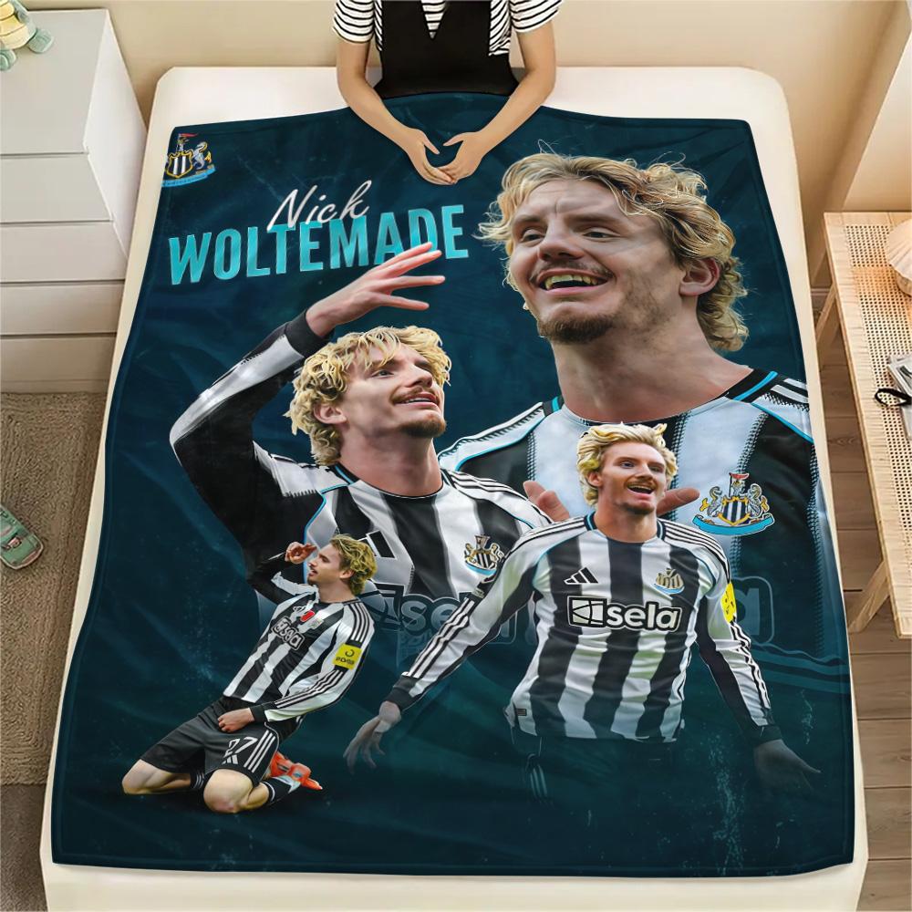Newcastle United Print FlAannel Blanket, High quality Comfortable for All Seasons, Home Decor, Warmth and Comfort