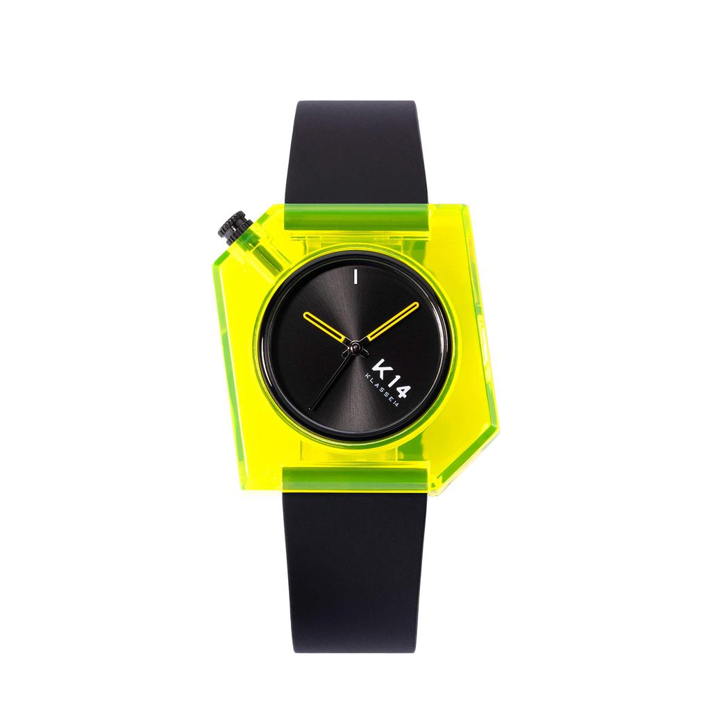 Mädchenuhr K14 Yellow Washing UP 40mm WKF19YW001M Schwarz [Class Fourteen] Herren