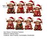 Creative Christmas Ornament Set Highland Cow Set, 2D Flat Wooden Decorative Lanyard Decor Hanging with String, Holiday Tree Party Decoration