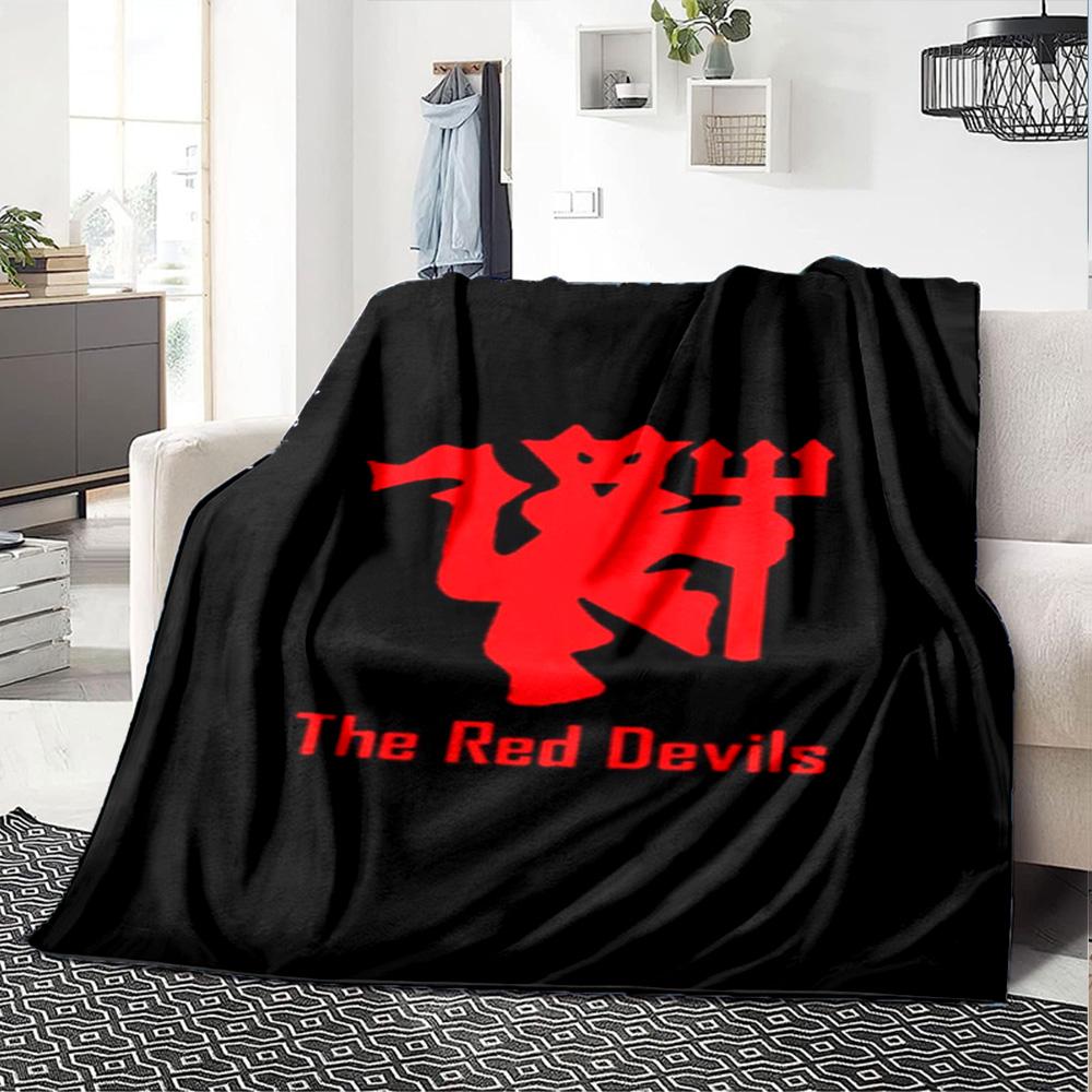 Manchester Blanket Soft Warm Cozy Great for Sofa Office Chair for All Seasons Modern Perfect Gift for Relatives and Friends
