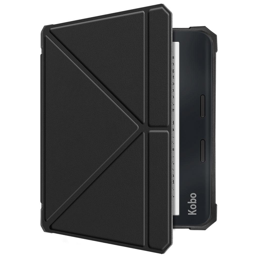 For Kobo Libra 2 N418 Case Soft TPU+PU Leather Tablet Cover with Origami Stand