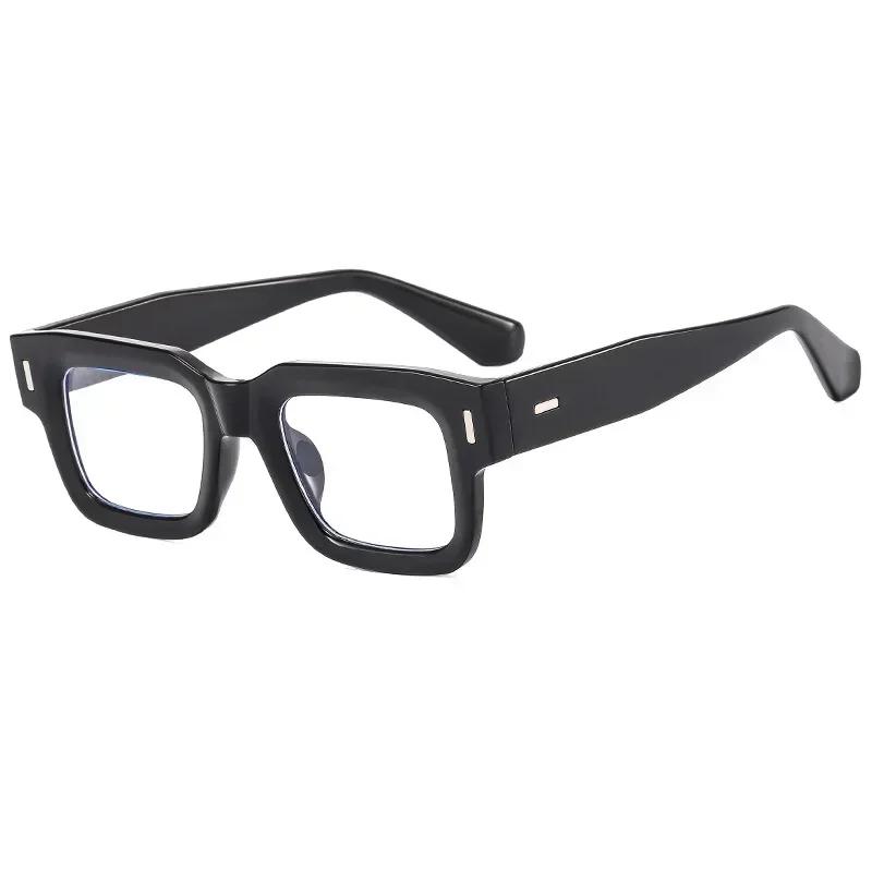 Retro Square Light Eyeglass Frame Women Men Transparent Unisex Glasses For Female Male