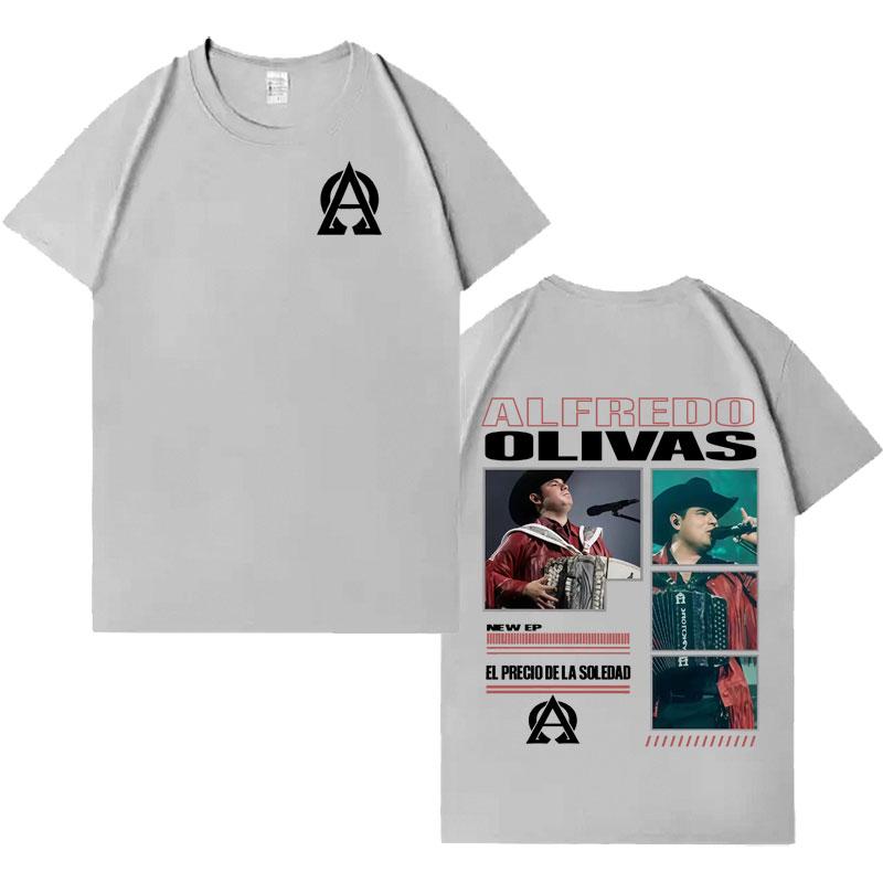 Rapper Alfredo Olivas New Album Tour 2026 Tshrit Mens Womens Fashion Music Casual Tshrits Loose Short Sleeve T Shrits Streetwear
