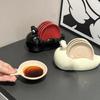 Ceramic Snail Small Dish Multifunctional Dip Dish Creative Snack Plate Tomato Sauce