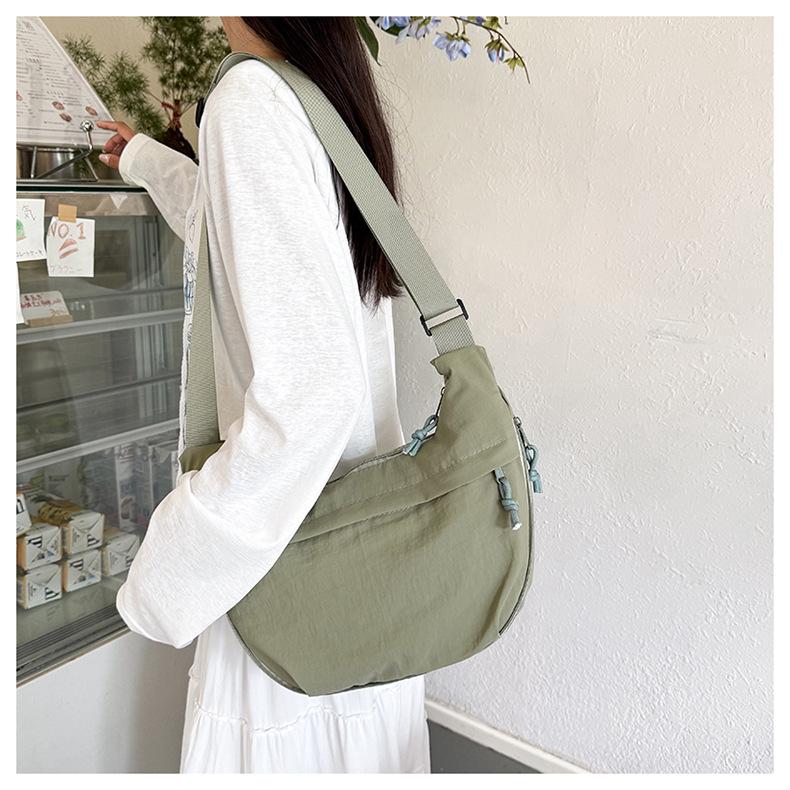 Japanese-Style Nylon Dumpling Bag - Large Capacity Youth Trend Crossbody and Shoulder Bag