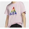 Nike ACG T Shirts Men's Pink Crew Neck Moderate Straight Fit CZ0089-663
