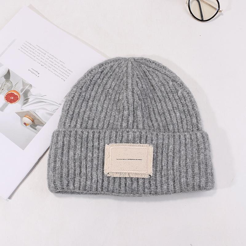 Hats for Women In Autumn and Winter Warm Face Showing Small Wool Hat Big Head Versatile Ear Protection Knitted Hat Student Korean Style Cold Hat Men