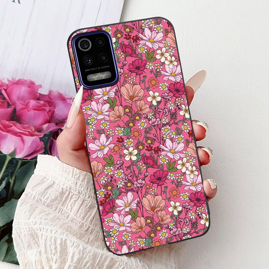For LG K52 K62 2020 Case LM-K520 LM-K525 Stylish Love Heart Painted Cover Soft TPU Phone Case For LG K62 K 52 LGK52 LGK62 Fundas