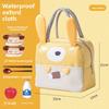 Cute Cartoon Lunch Bag Handheld Lunch Box Bag for Office Workers and Students Aluminum Foil Insulated Lunch Bag
