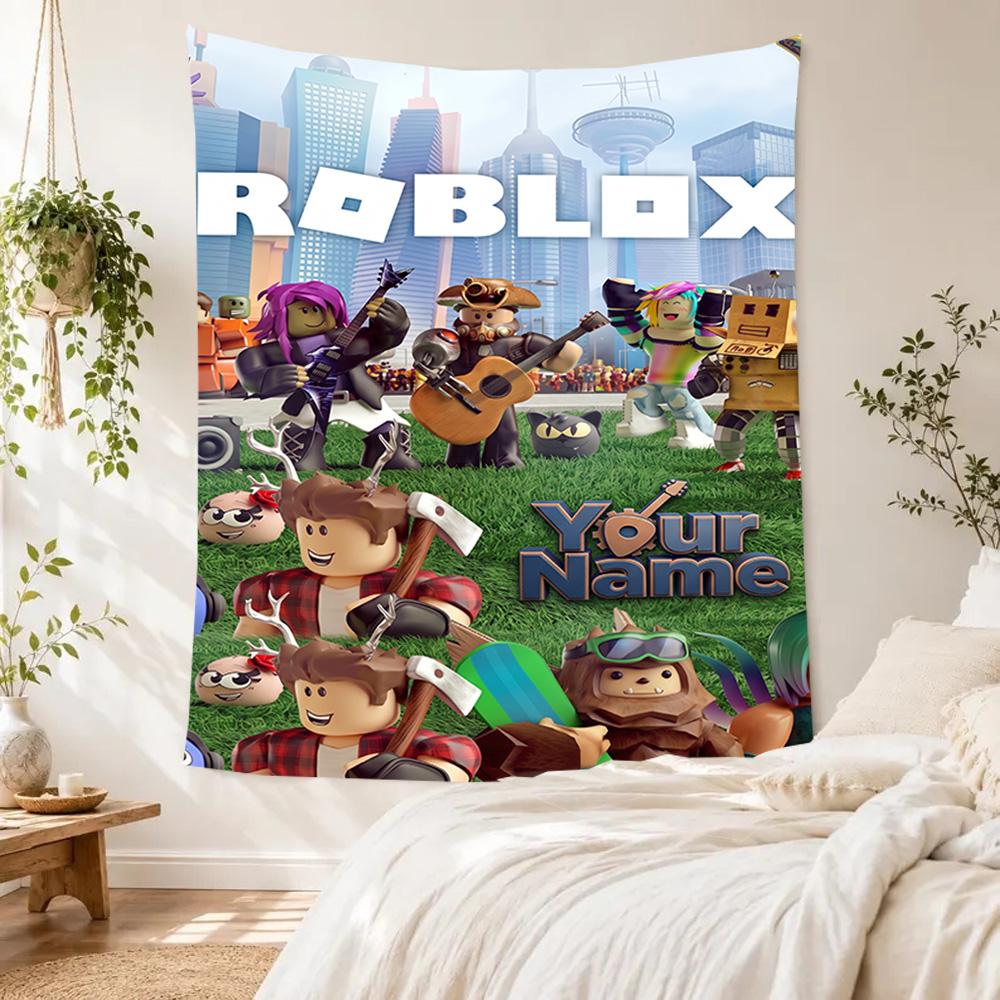 Roblox Customize Your Name Tapestry Cozy Personalized Tapestry Easy to Hang Suitable for Studio Apartment Ideal for All Seasons