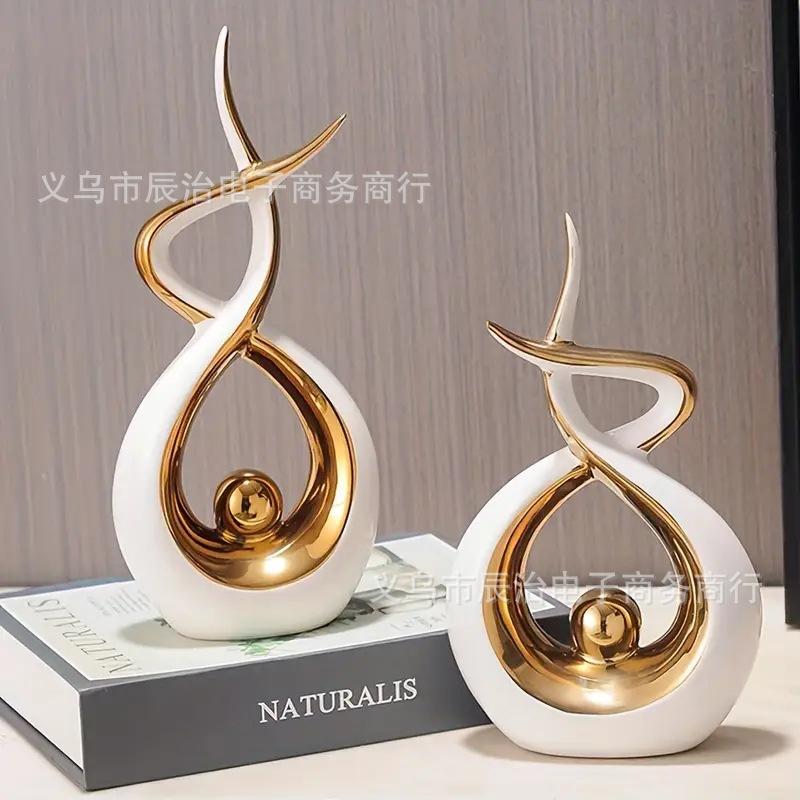 Fengsheng Shuiqi Creative Resin Ornament Modern Light Luxury Living Room TV Cabinet Decorative Home Ornament