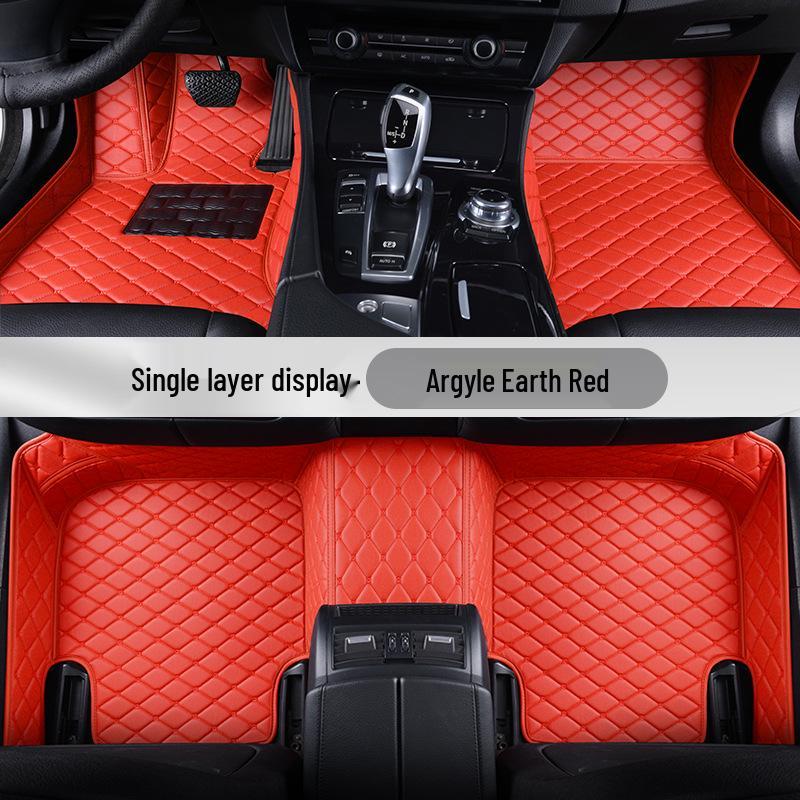 Premium Double/Single Layer Diamond Car Floor Mats - Full Coverage, Dirt-Resistant, Fits Thousands of Models