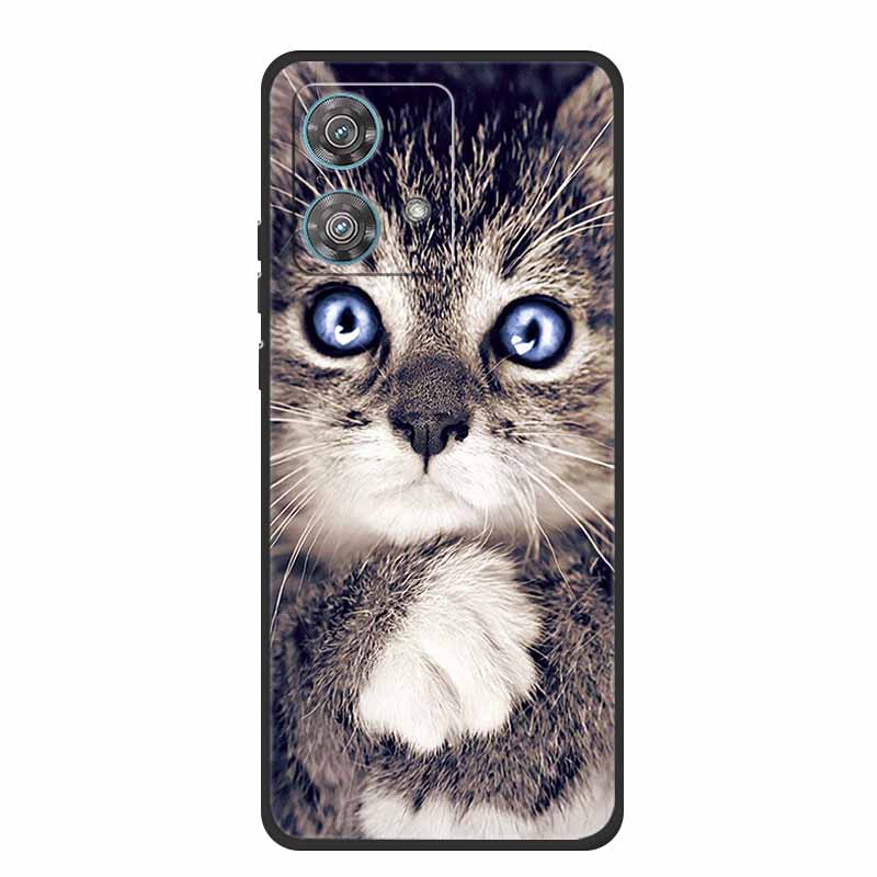 For Motorola Edge 40 Neo Case Animals TPU Soft Silicone Phone Cover for Moto Edge 40 Neo 5G Edge40 Neo Shockproof Wolf Fundas