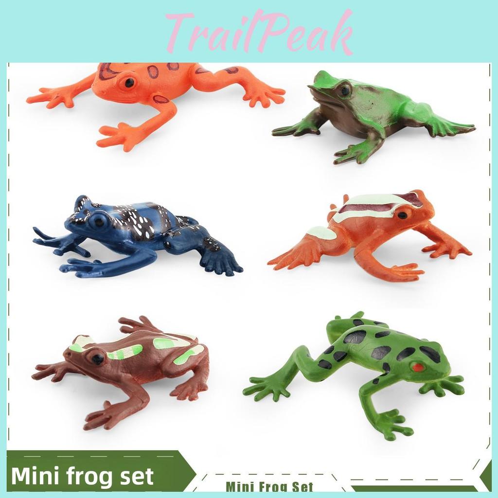 Miniature Frog Animal Model Pvc Desktop Decor For Kids Learning And Collecting