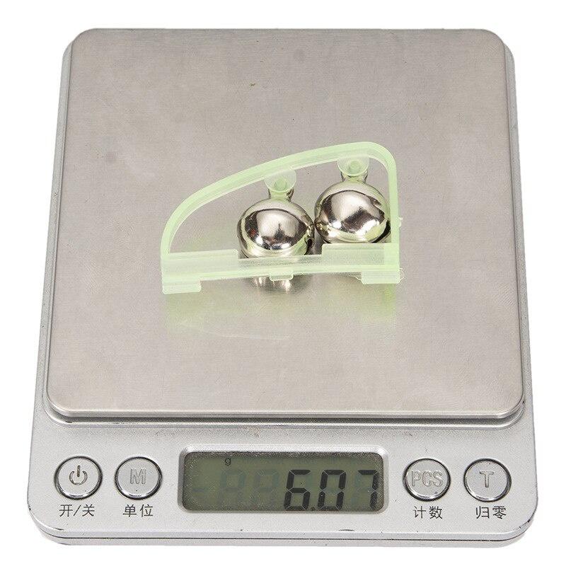 20 Pcs Luminous Sea Fishing Feeder Fishing Bell Twin Rod Tip Fish Bell Alarm Fishing Tackle 5cm*3cm Fish Bell