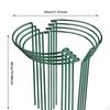 8 Pieces Garden Plant Stakes, Metal Construction in Half Round Shape for Various Flowers
