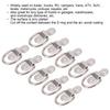 Set of 10 D-Ring Tie Downs, KIMISS Iron Tie Down Anchors Multi-functional High Strength