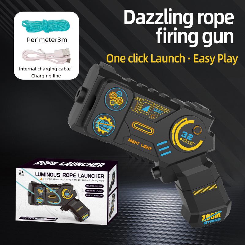 Luminous High-Speed Electric String Launcher Toy for Decompression and Learning