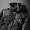 Men's Luxury European Style Thick Down Jacket - Winter Hooded Outerwear for Cold Protection