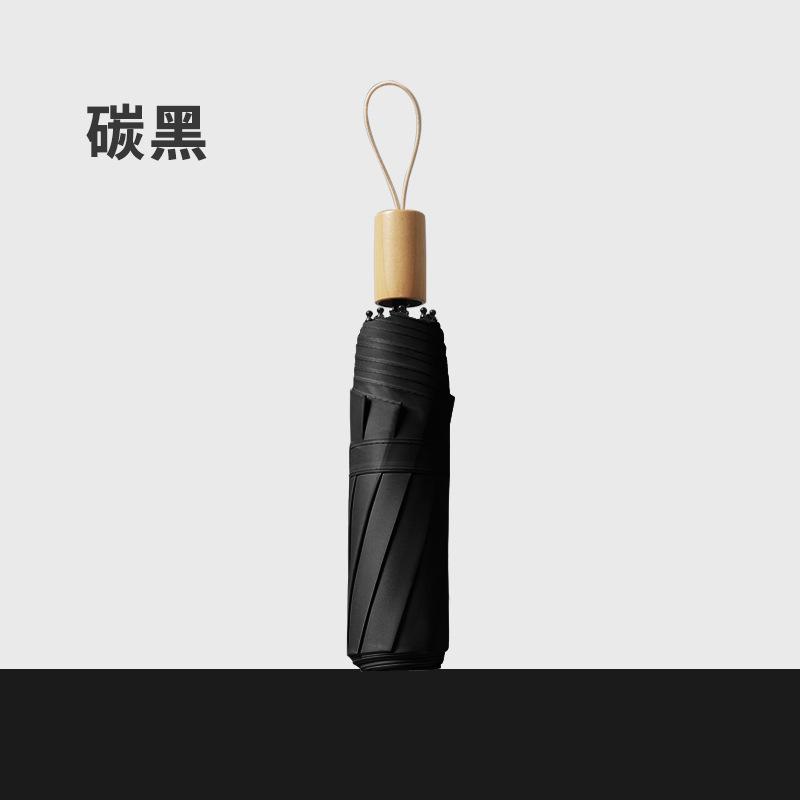 

High-End Business Umbrella Original Wooden Handle Ten-Bone Automatic Umbrella Windproof Folding Umbrella Gift Double Automatic Umbrella
