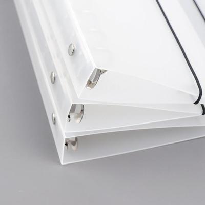 Creative Frosted A4 Loose-leaf Planner with Semi-Transparent PP Binding