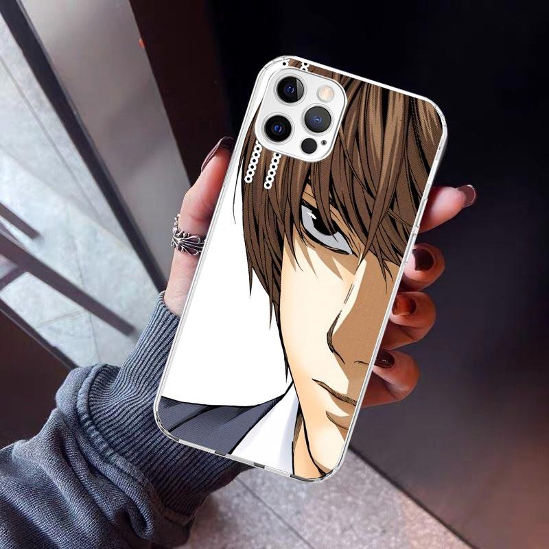 

N-Note D-Death Yagami Light Phone Case For iPhone 17 Air 11 13 Mini 14 15 Plus 16 12 Pro Max 16E SE 7 8 Pattern Soft TPU Back Co iPhone 16 Plus
