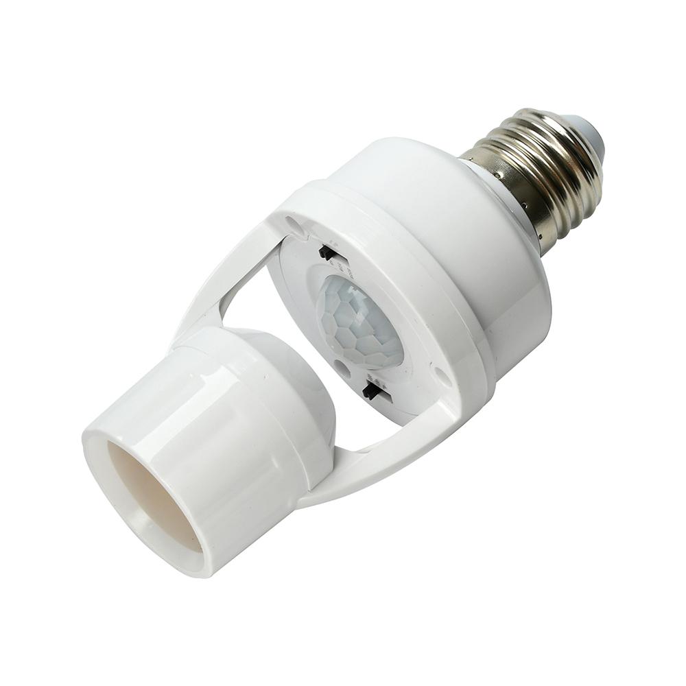 

Motion Sensor Light Socket E27 Wireless Human Detection Lamp Head With Infrared Sensing Adjustable Delay For Staircase Corridor 1PCS