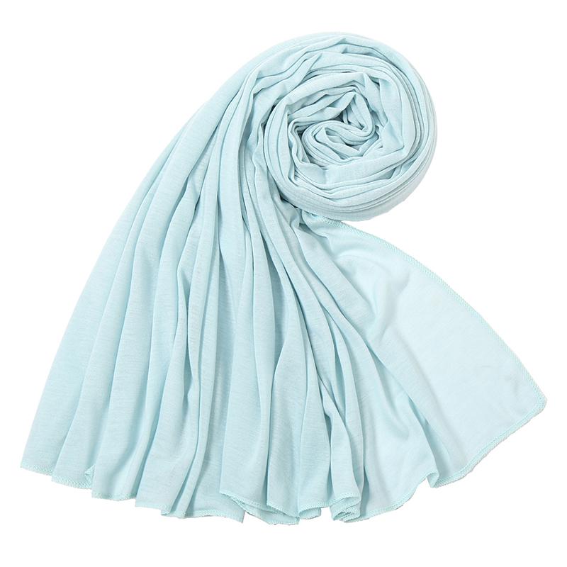 Big Size Polyester Jersey Hijab Scarf Long Muslim Shawl Plain Soft Turban Tie Head Wraps For Women Africa Headband Headscarf