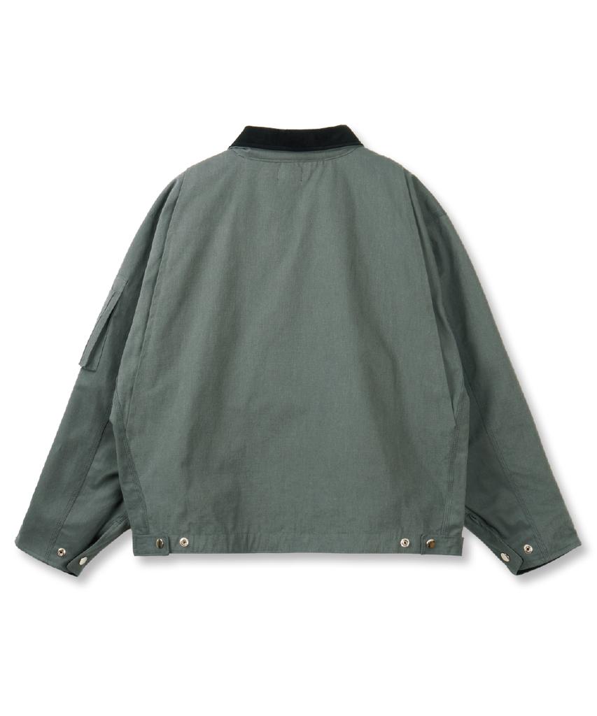 Rowdy Utility Work Jacket_Khaki Gray