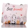 Strandtasche mit Hundepfoten und Best Friends Motiv