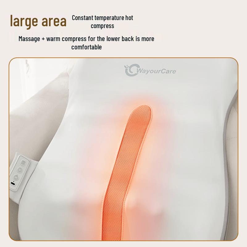 WayourCare Lumbar & Back Massager with Heat CN plug (adapter included)