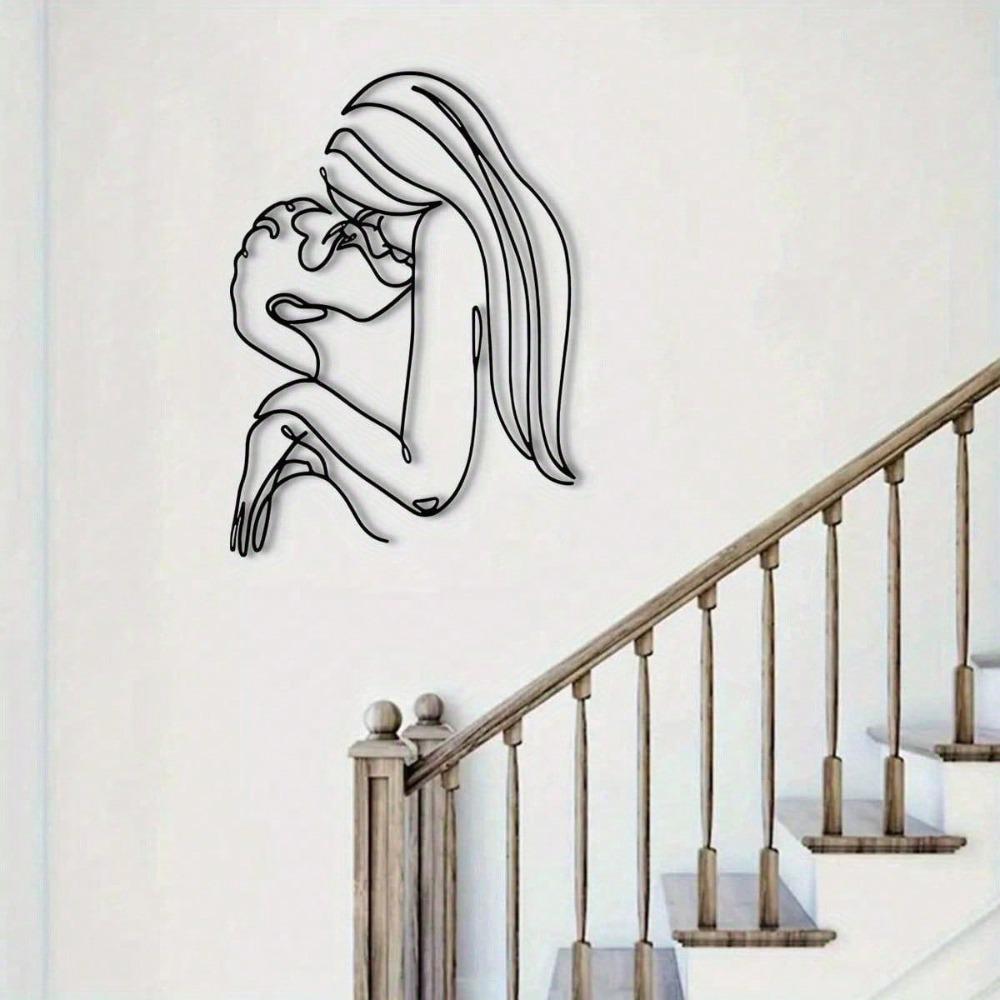 

Металлическая скульптура пары Настенное искусство Декор ко Дню святого Валентина, Настенное украшение для сада, патио, для использования в помещении и на улице, Водонепроницаемое, Устойчивое к ржавчине, Прочное, Легко устанавливается TY7375 разноцветный