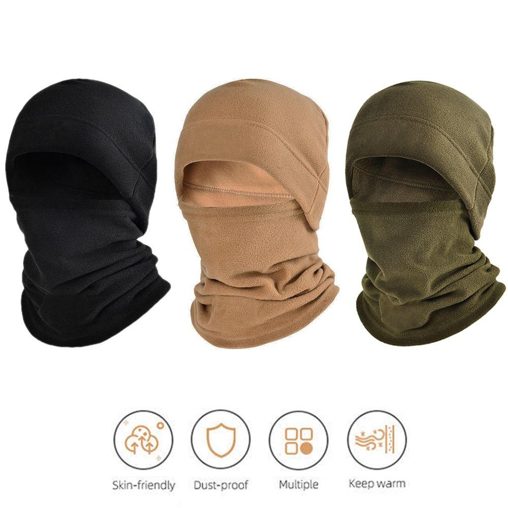 

Рыбалка Катание на коньках Бег Мягкая флисовая маска для лица Ветрозащитная шапка Шарф Теплый головной убор для шеи