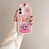 KEYSION Cute Ear 3D Cartoon Case for TECNO Spark Go 2 with Bracelet Soft Silicone Shockproof Phone Cover for Tecno Pop 10